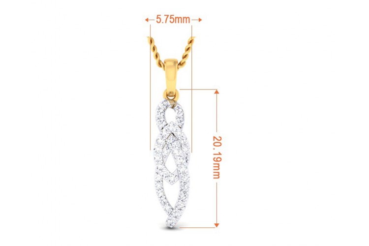 Feni Diamond Pendant in Gold